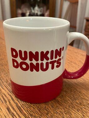 Dunkin' Donuts Red and White 2017 Coffee Cup Mug 16 ounces*